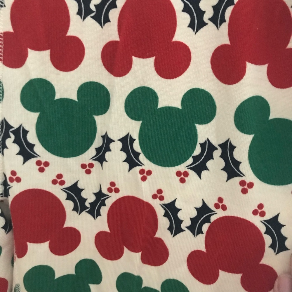 New HANNA ANDERSSON Disney Mickey Mouse Adult Holiday Long John Pajama Pants NWT - Picture 4 of 13